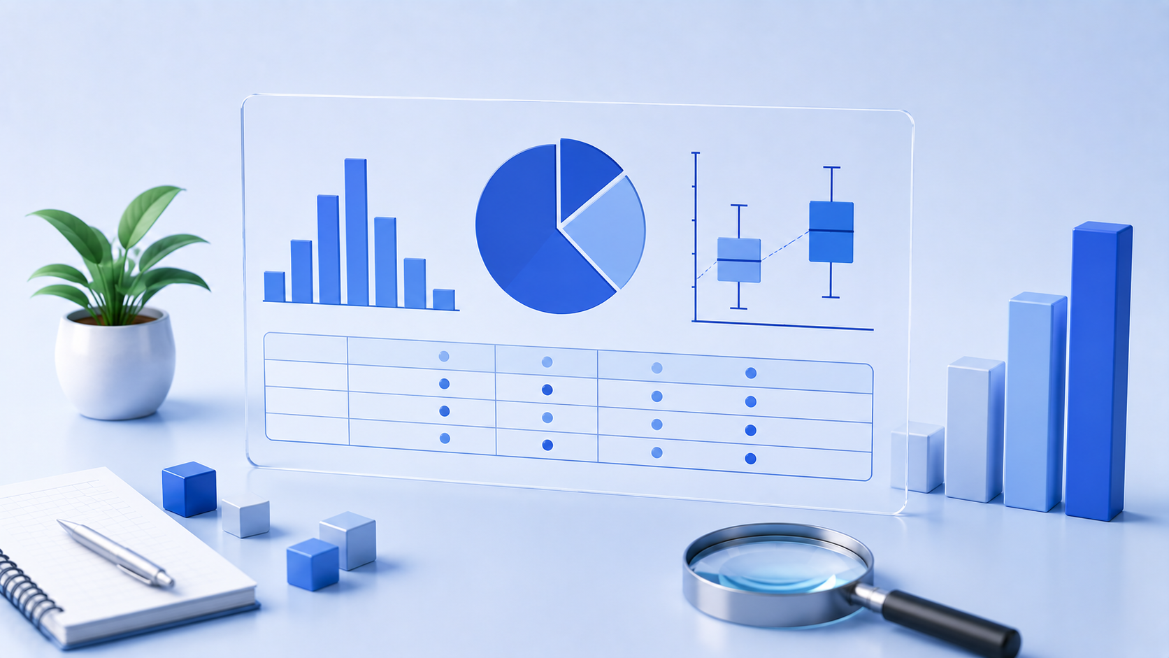 Stat Lab Analyticsで平均・標準偏差・分散を求める基本統計量の解析画面